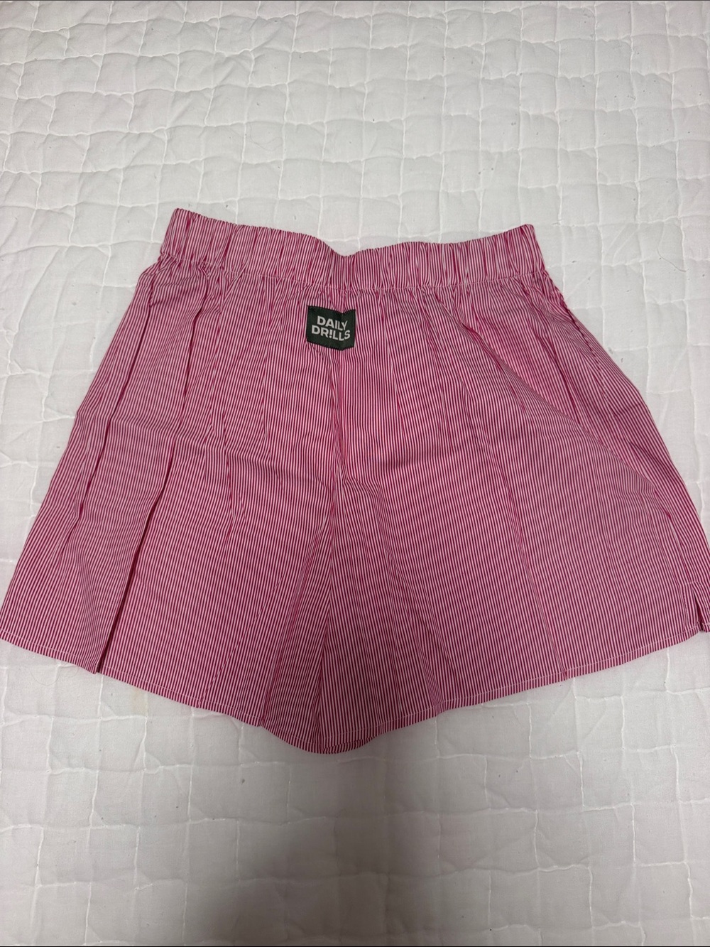 Daily Drills Pink Pinstripe Women's Bermuda Shorts